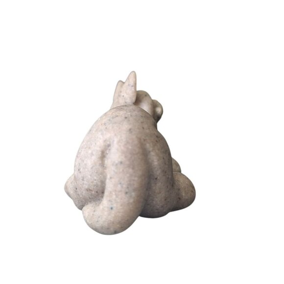 Quarry Critters Cat Cameron 2000 Figurine Resin Stone Vintage Kitty Smile Face - Picture 4 of 8